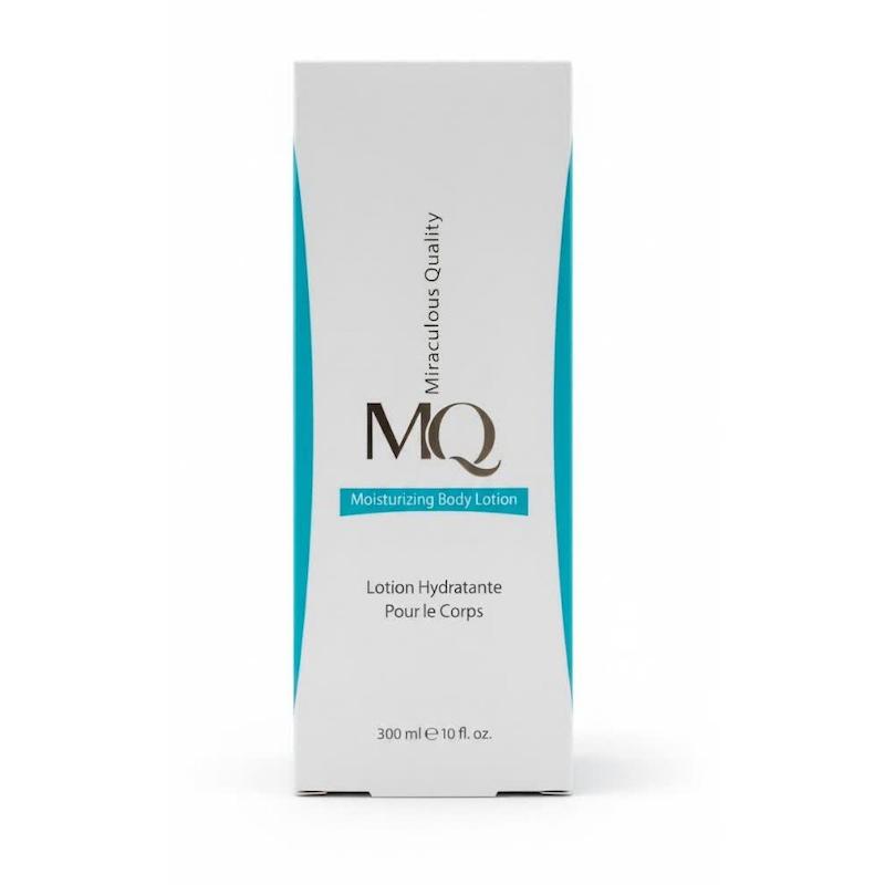 لوسیون مرطوب‌کننده بدن MQ (MQ Moisturizing Body Lotion) | آبرسانی عمیق و نرم‌کنندگی برای تمام بدن (۳۰۰ میلی‌لیتر)
