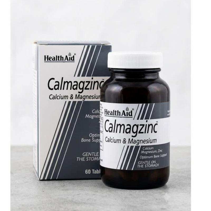 قرص کالماگزینک (Calmagzinc) هلث اید | مکمل سه‌گانه کلسیم، منیزیم و روی با فرمولاسیون هم‌افزا برای استحکام استخوان و ایمنی (۶۰ عددی)
