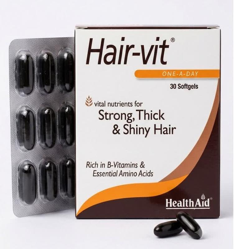 کپسول هیر-ویت (Hair-vit) هلث اید | مکمل تخصصی مو با دوزهای انفجاری ویتامین‌های B و اسیدهای آمینه برای توقف ریزش و بازسازی مو (۳۰ عددی)