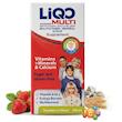 شربت لی‌کیو مولتی (LiQO MULTI) آبیان فارمد | مولتی‌ویتامین و مولتی‌مینرال کامل با طعم توت‌فرنگی، فاقد شکر و گلوتن، مناسب کل خانواده (۲۵۰ میلی‌لیتر)