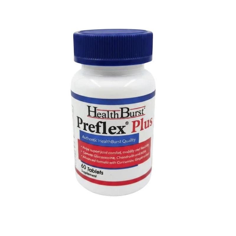قرص پرفلکس پلاس (Preflex Plus) هلث‌بورست | مکمل پیشرفته سلامت مفاصل با گلوکزامین، کندرویتین، MSM، زردچوبه و زنجبیل (۶۰ عددی)