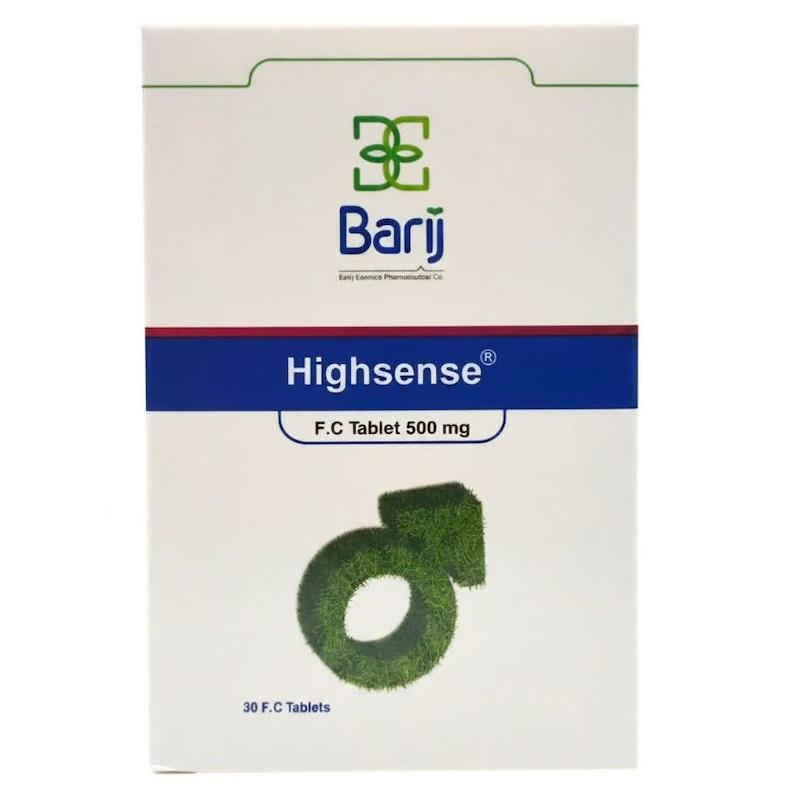 قرص های‌سنس (Highsense) باریج اسانس | مکمل تخصصی درمان اختلال نعوظ و افزایش توانایی جنسی آقایان با خارخاسک و جینسینگ (۳۰ عددی)