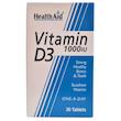 قرص ویتامین D3 ۱۰۰۰ (Vitamin D3 1000IU) هلث اید | مکمل استاندارد ویتامین آفتاب برای سلامت استخوان‌ها و سیستم ایمنی (۳۰ عددی)