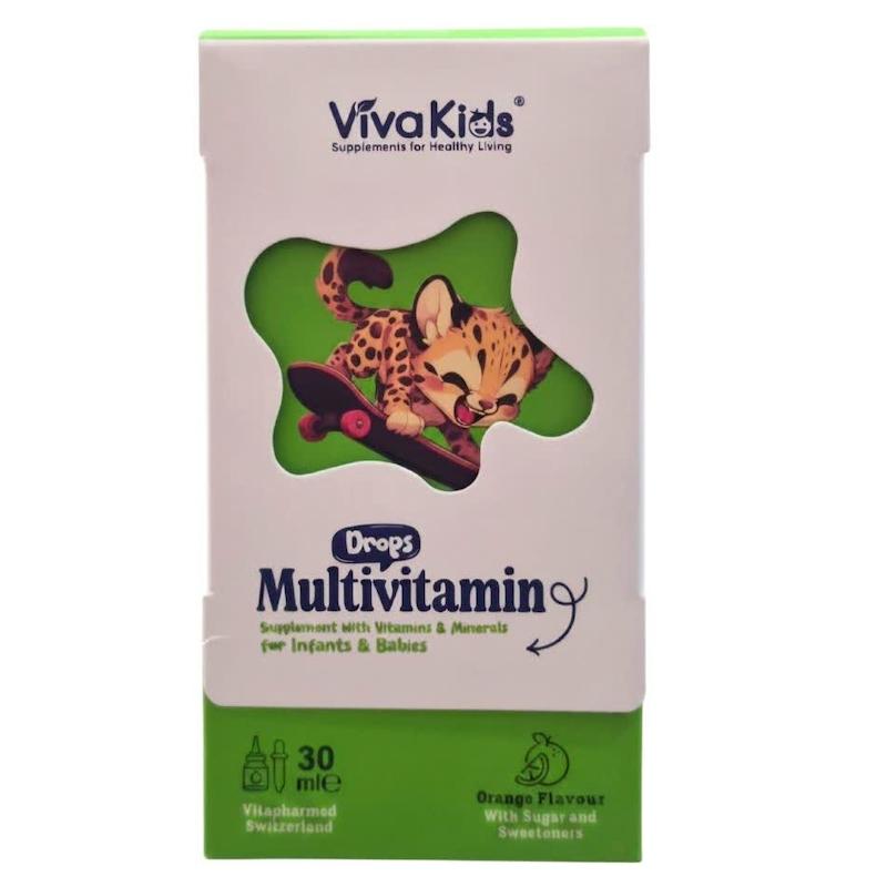 قطره مولتی‌ویتامین ویواکیدز (VivaKids Multivitamin Drops) (۳۰ میلی‌لیتر)