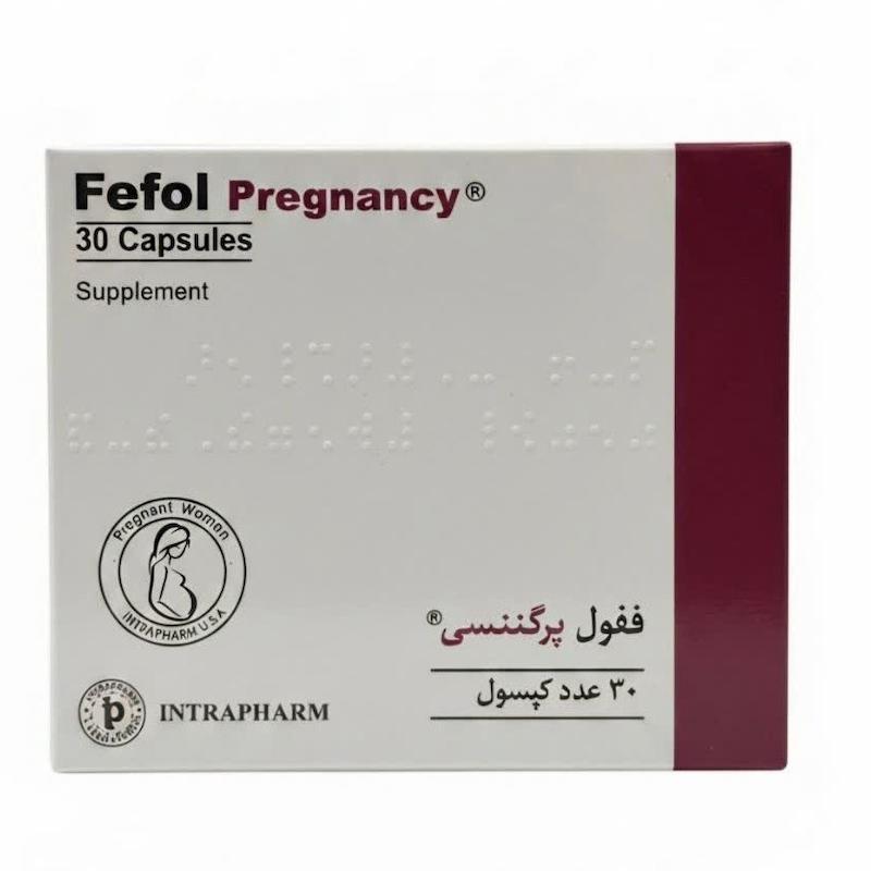 کپسول ففول پرگننسی (Fefol Pregnancy) اینترافارم (۳۰ عددی)