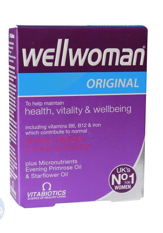 کپسول ول وومن اورجینال ویتابیوتیکس مخصوص خانم ها 30 عددVitabiotics Wellwoman Original 30 Caps