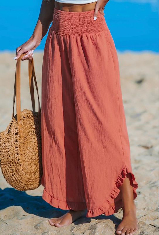 شلوار ساحلی نخی 