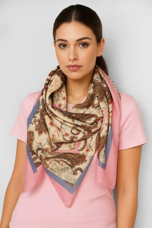 روسری ساتن مات امریکایی وارداتی 