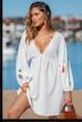 پیراهن زنانه وارداتی سفید سایز S 38 
