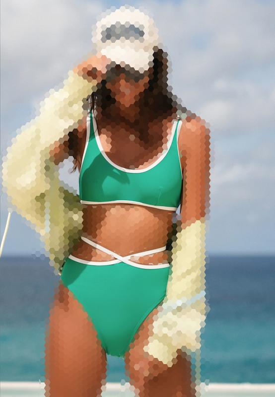 بیکینی وارداتی زنانه برند کاپشی 