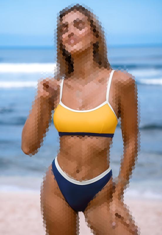 بیکینی وارداتی زنانه برند کاپشی 