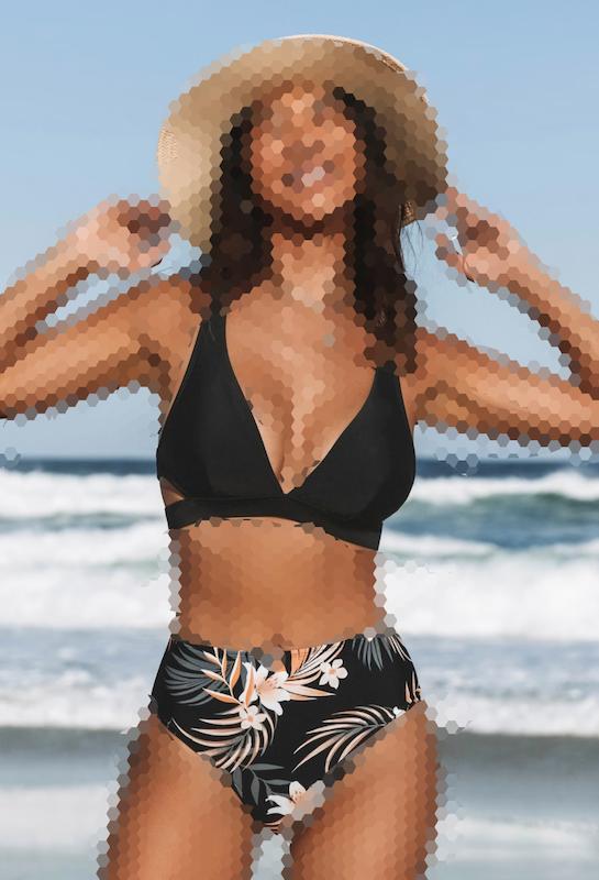 بیکینی وارداتی زنانه برند کاپشی 