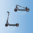 اسکوتر برقی تاشو بزرگسالان با اتصال به اپلیکیشن  Adult Electric Scooter with App Connectivity