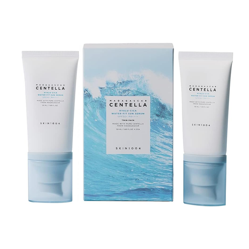 سرم ضد آفتاب هیالو سیکا واترفیت سنتلا ماداگاسکار اسکین 1004 با SPF50+