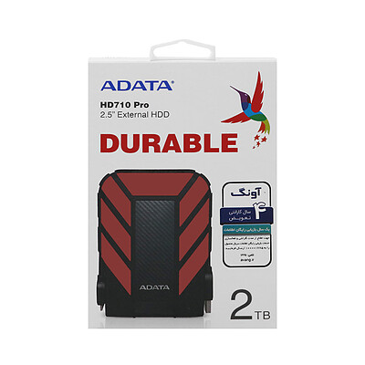 هارد اکسترنال ADATA مدل HD710 Pro ظرفیت 2TB - قرمز (گارانتی شرکتی)