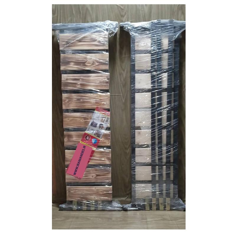 رگال لباس ۱۵۰ پروفیلی دو ردیف چوبی مدل دوبل پلاس