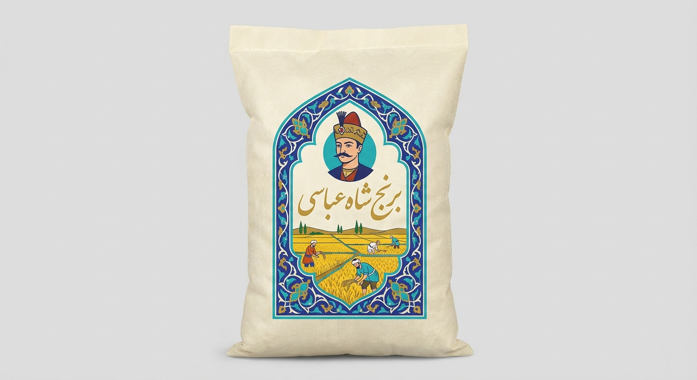 برنج شاه عباسی کشت اول (طارم هاشمی اعلی بوجاری کیسه ۵ کیلویی)
