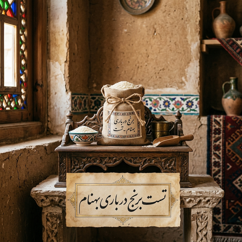 تست برنج درباری کشت دوم (برنج بهنام اعلای بوجاری) ۵۰۰ گرمی