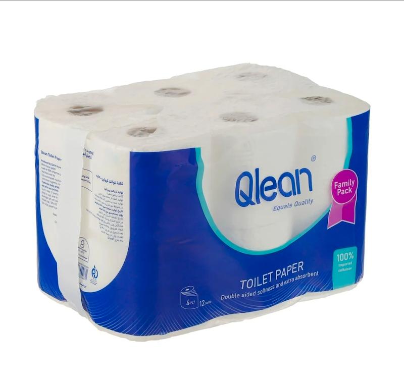 دستمال سرویس کیولین رول ۱۲ عددی کارتن ۴ تایی