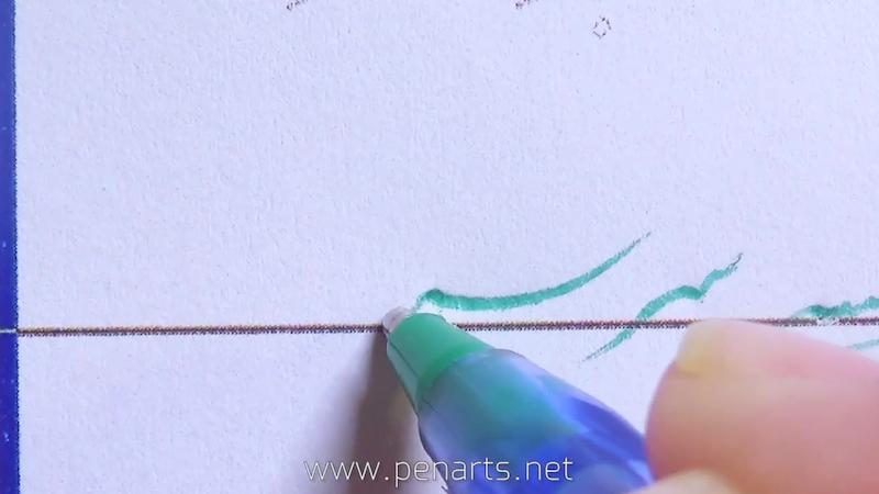 فیلم آموزشی پنجم اول خوشنویسی با خودکار مقدماتی