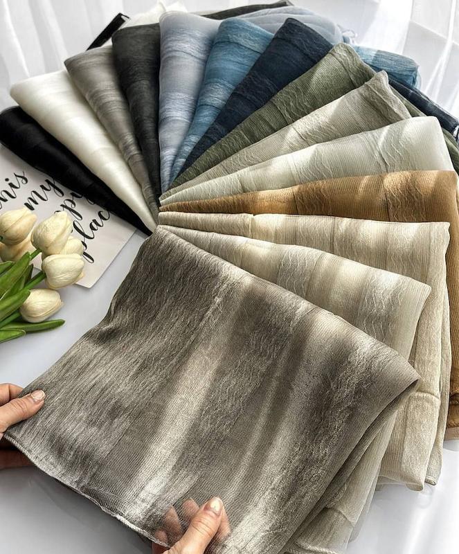 شال حریر دورو مورلی وارداتی کد ۳۰۸