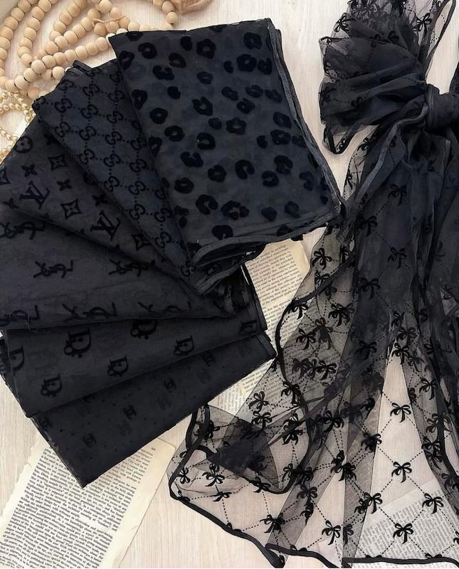 شال تور دورگان مشکی وارداتی کد۲۹۲