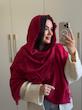 شال حوله ای دورریش وارداتی کد ۳۴۰