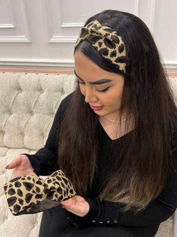 هدبند بافت پلنگی کد ۳۶۹