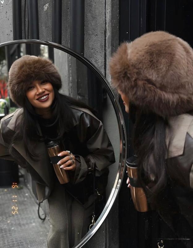 کلاه روسی قهوه ای وارداتی کد ۳۷۳