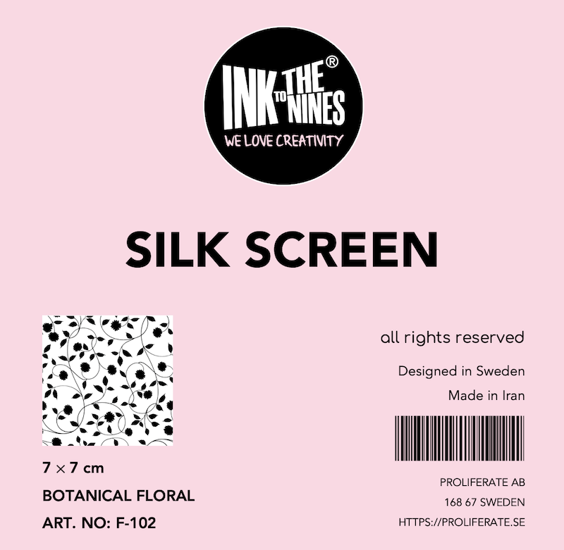 مش استنسیل (Silk Screen) طرح گلدار