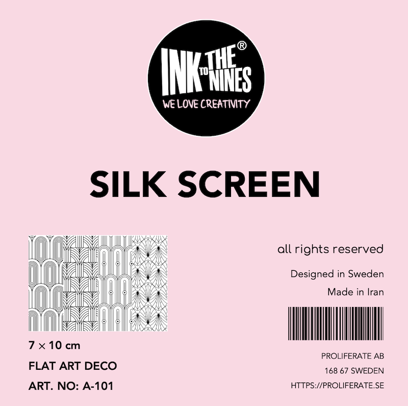 مش استنسیل (Silk Screen) طرح تزیینی Flat Art