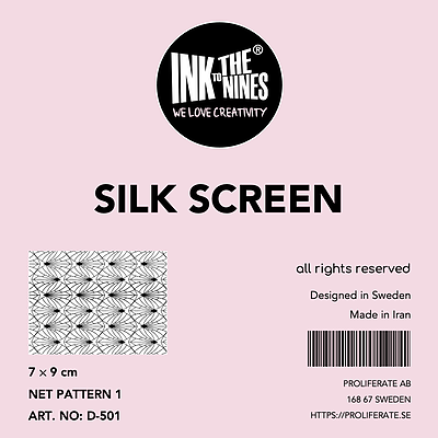 مش استنسیل (Silk Screen) طرح تار عنکبوتی