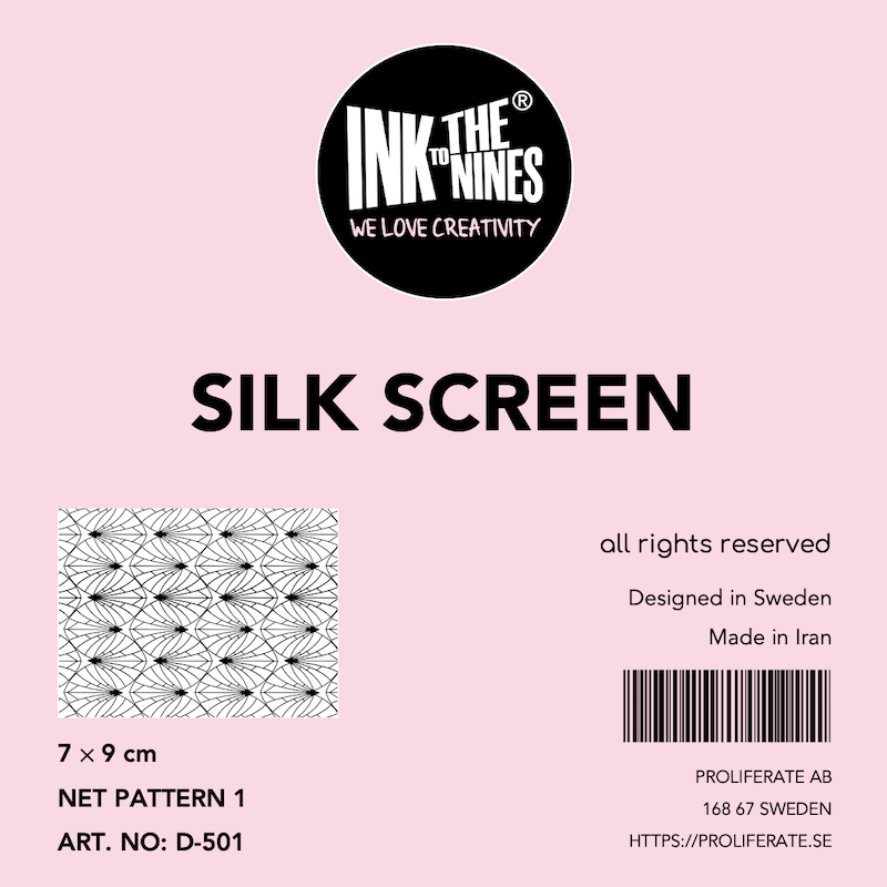 مش استنسیل (Silk Screen) طرح تار عنکبوتی