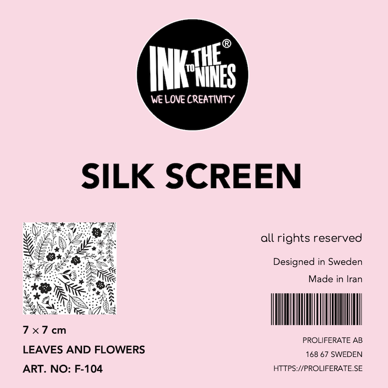 مش استنسیل (Silk Screen) طرح گلدار ۵