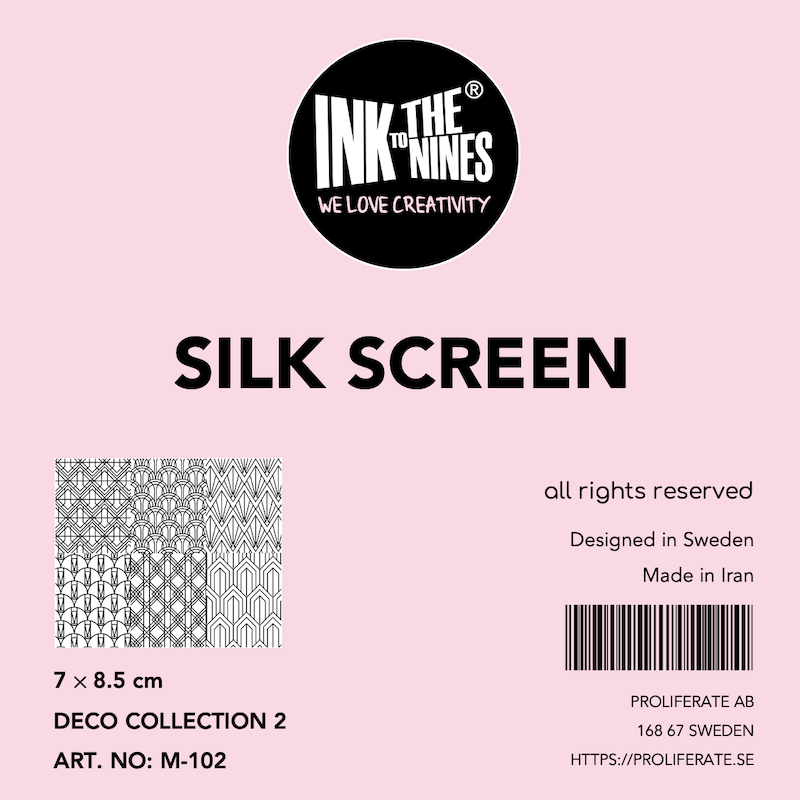 مش استنسیل (Silk Screen) طرح کلکسیون تزیینی ۲