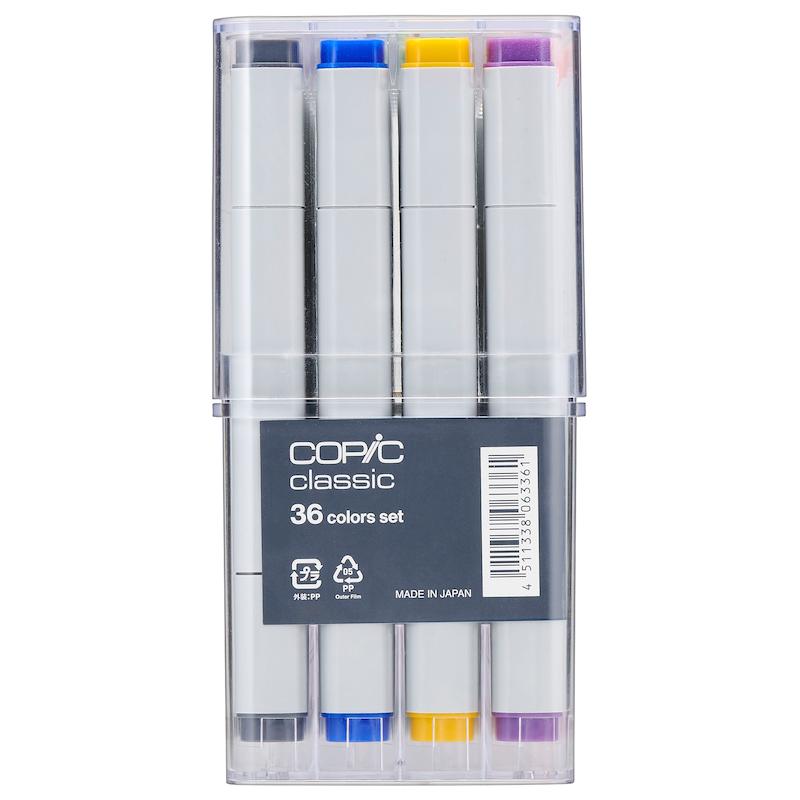 مجموعه‌ی ماژیک‌های کلاسیک کوپیک Copic Classic Basic – بسته ۳۶ رنگ 