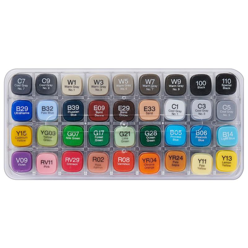 مجموعه‌ی ماژیک‌های کلاسیک کوپیک Copic Classic Basic – بسته ۳۶ رنگ 