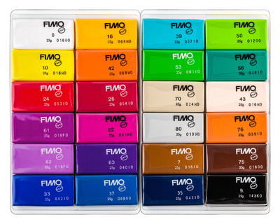 خمیر پلیمری مدل‌سازی فیمو استدلر - سافت - بسته‌ی ۲۴ رنگ بیسیک