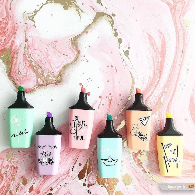 ماژیک هایلایتر پاستلی ۶ رنگ کوچک استابیلو مدل Boss Mini Pastellove