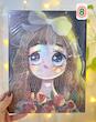 بوم نقاشی الماسی طرح دختر خیال انگیز ۱۰۶۲
