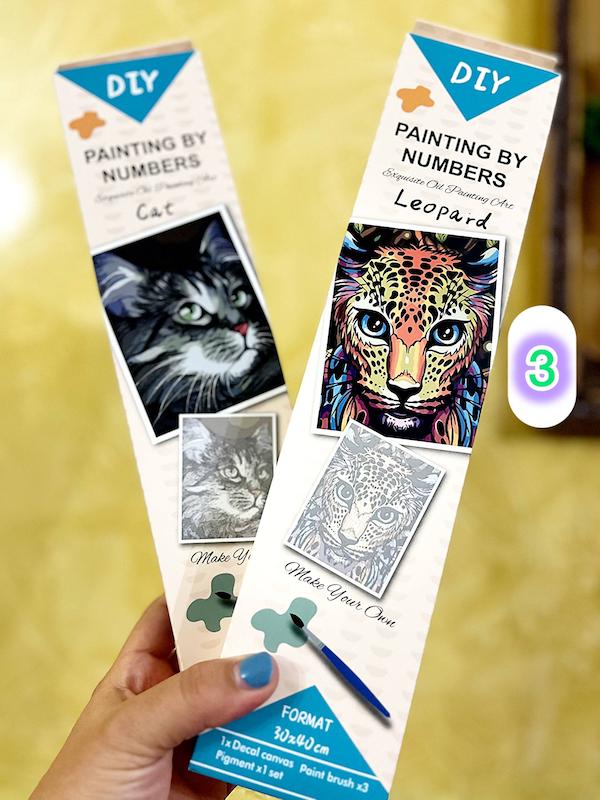 رول نقاشی آبرنگی شماره گذاری شده 30*40