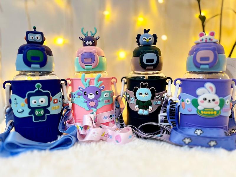 قمقمه ۳۸۰ میل نشکن دانش آموزی طرح حیوانات