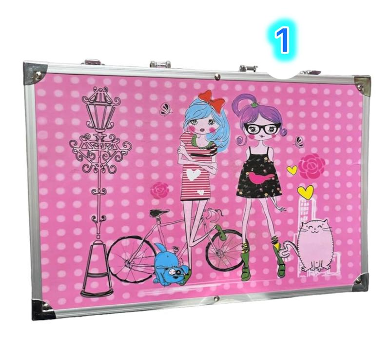 پک نقاشی ۴ طبقه ۱۴۵ تکه دخترک ست رنگ آمیزی