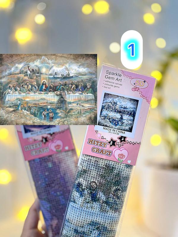 نقاشی الماسی بزرگسال ۳۰ در ۴۰ HITZY CRAFT