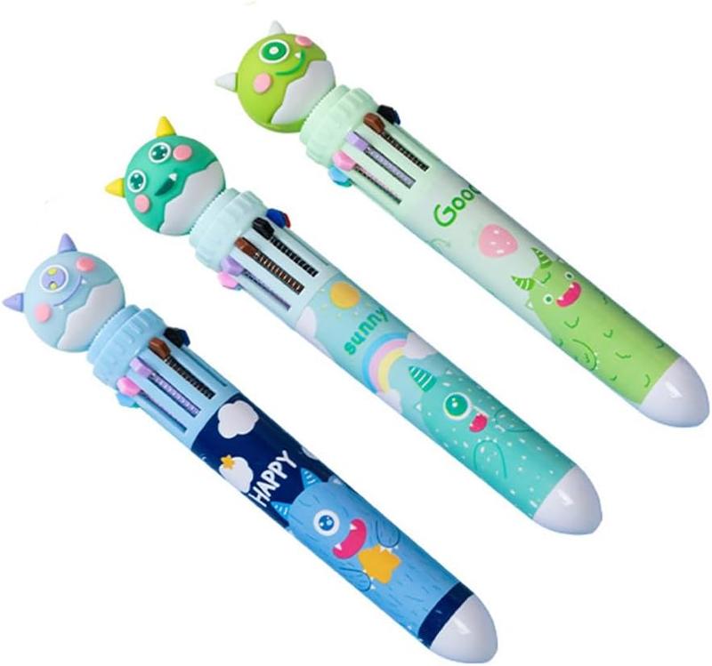 خرید خودکار 10 رنگ شاسی دار مدل دایناسور