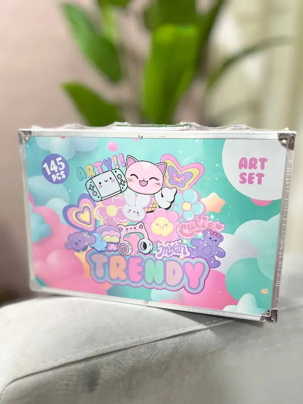 پک نقاشی ترندی ۴ طبقه ۱۴۵ تکه ست رنگ آمیزی