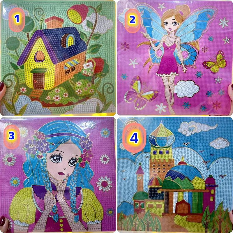 نقاشی الماسی بومی ۳۰ در ۳۰ طرح فانتزی