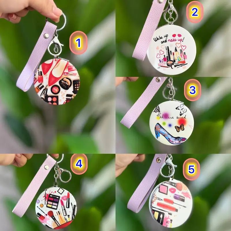 آینه جیبی دایره لوازم آرایش