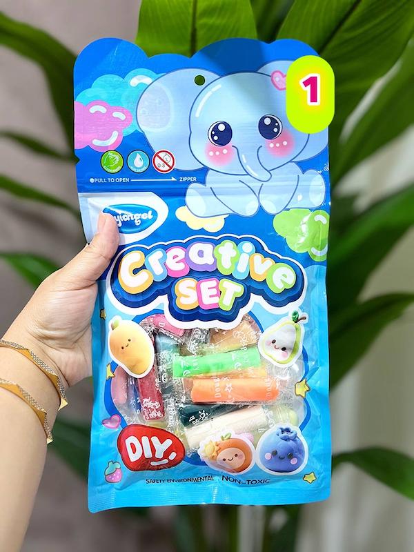 خمیر بازی ۲۴ رنگ بدون مواد سمی