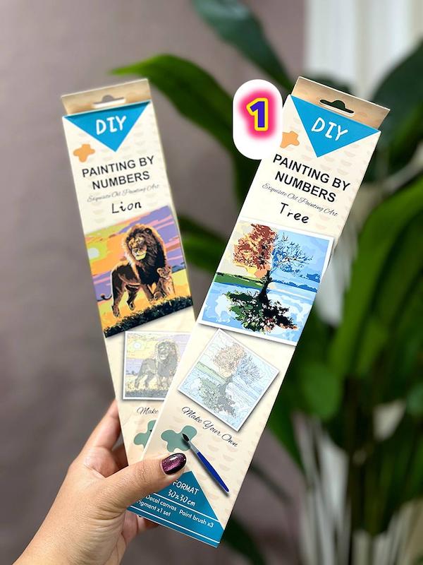 رول نقاشی آبرنگی شماره گذاری شده 30*30